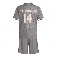 Real Madrid Aurelien Tchouameni #14 Tredjedraktsett Barn 2024-25 Kortermet (+ Korte bukser)